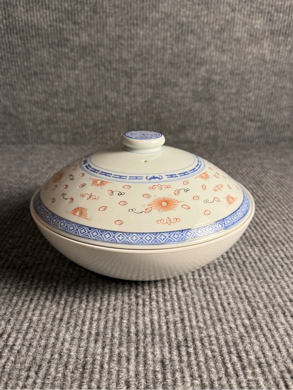 VTG Centura by Corning Shangri-La Round Covered Casserole Serving Bowl Lid 9.5”